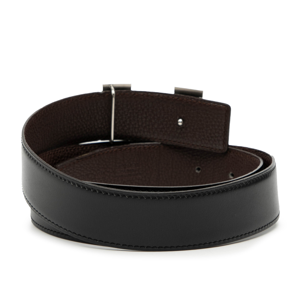 Pre-Loved Hermes Swift and Togo Constance H Martelee Reversible Belt - Picture 3 of 6